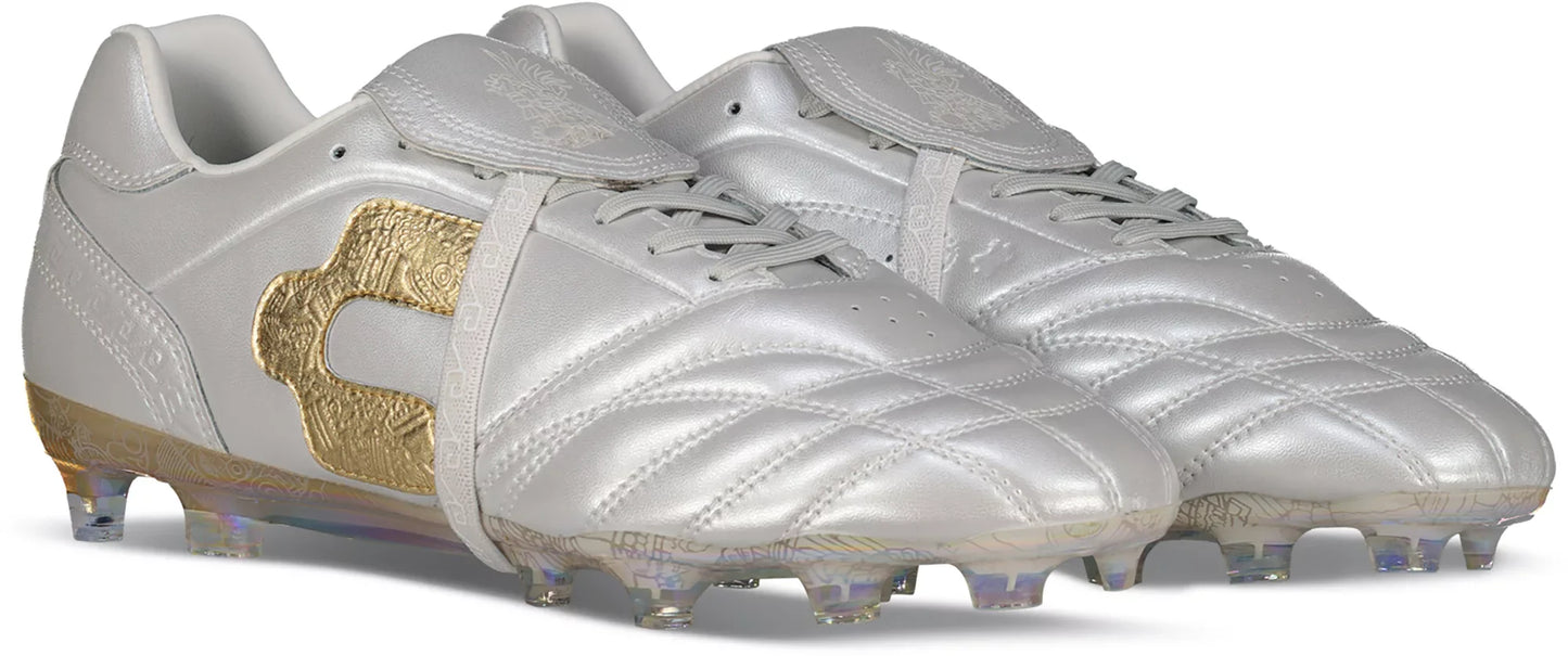 CHARLY Legendario 26 PFX FG - White/Gold Mens Footwear - Third Coast Soccer