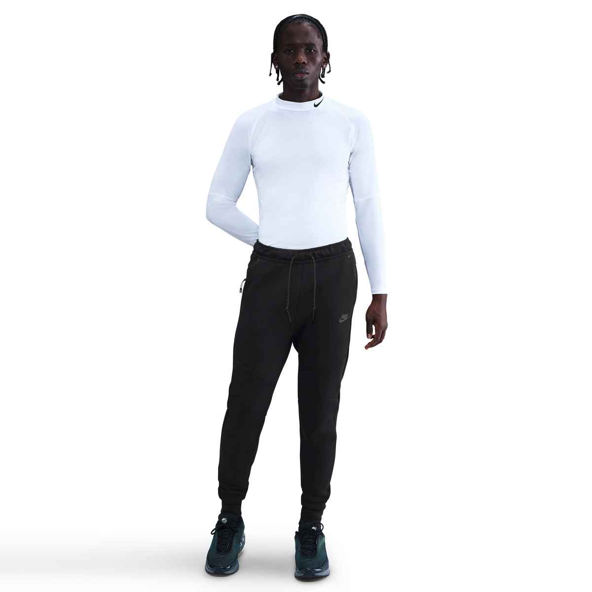 Nike Men's Tech Fleece Joggers Pants Black/White Mens Small - Third Coast Soccer