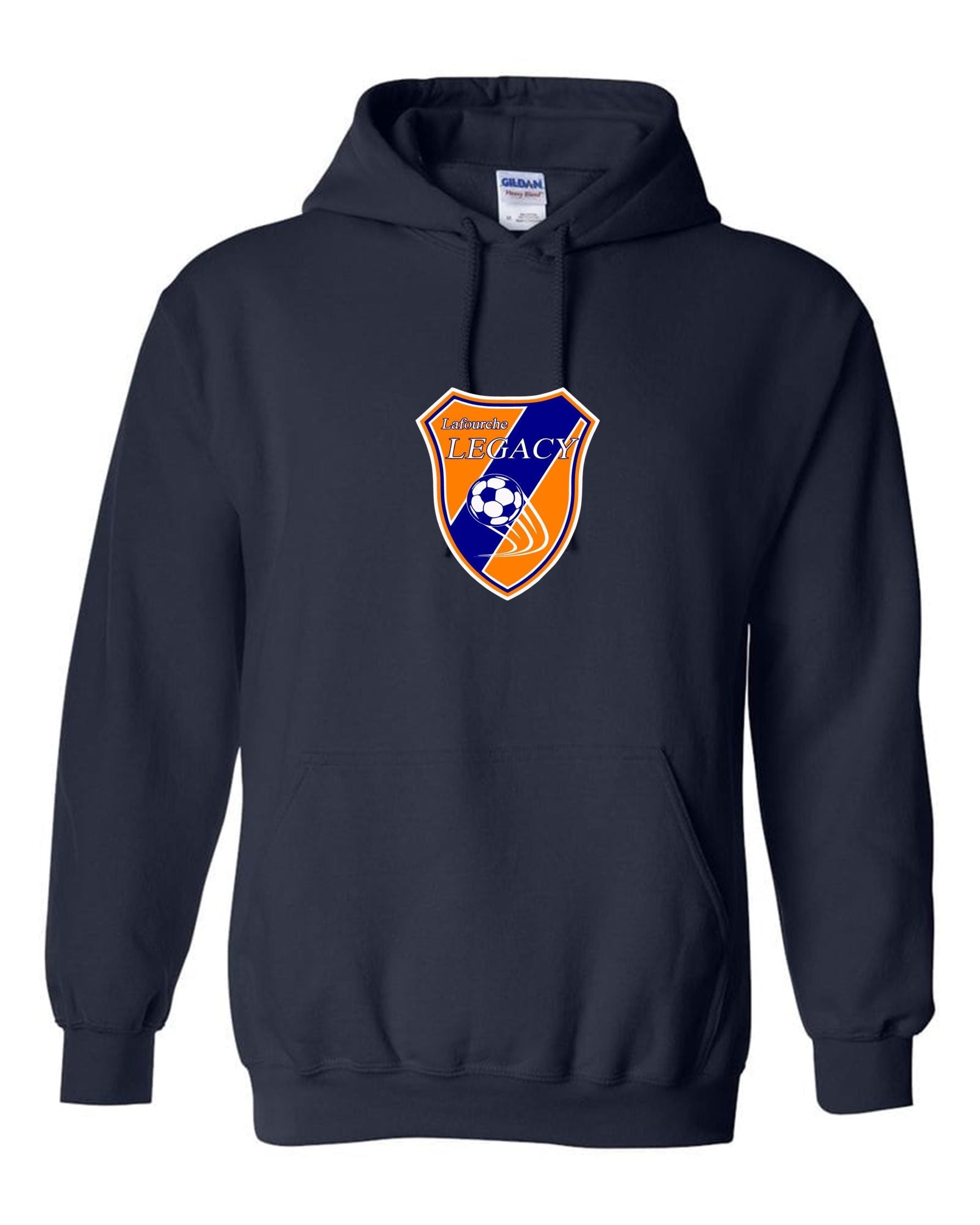 Lafourche Legacy Hoody - Navy or Orange LeFourche Legacy Spiritwear Mens Medium Navy - Third Coast Soccer