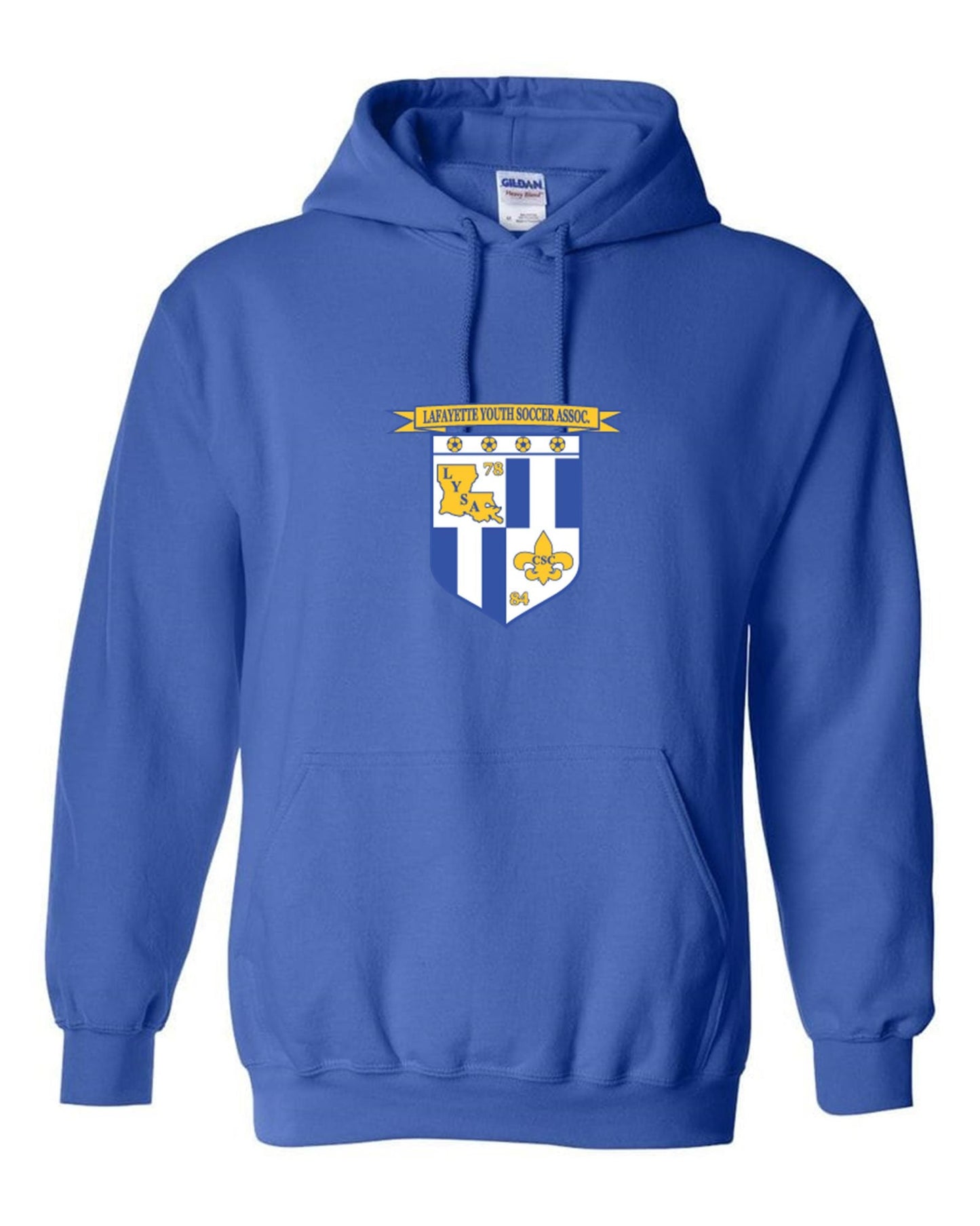 LYSA Hooded Sweatshirt - Royal, Gold or Grey LYSA Spiritwear Royal Mens Medium - Third Coast Soccer