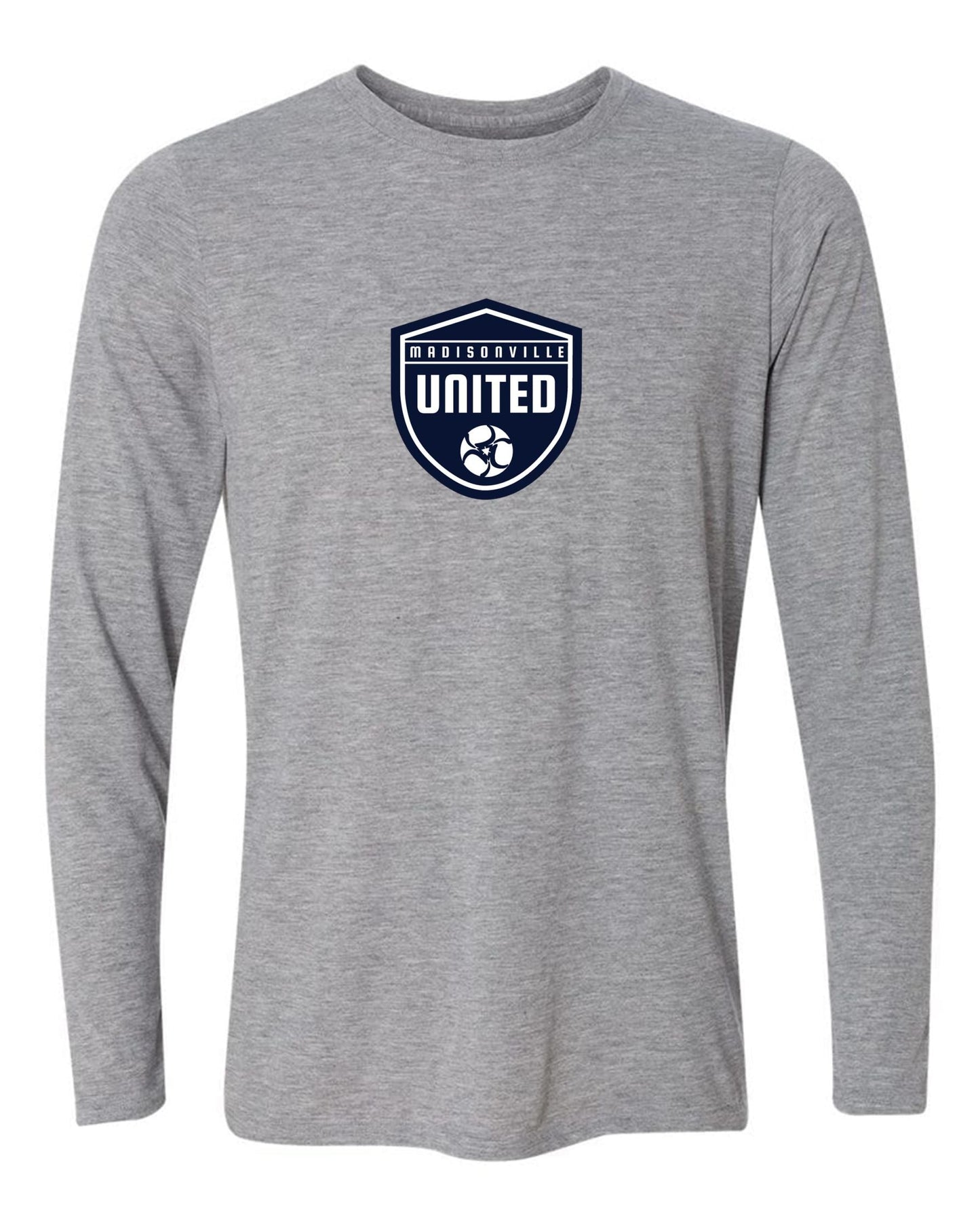 Madisonville United Long-Sleeve T-Shirt Madisonville United Spiritwear Youth Small Sport Grey - Third Coast Soccer