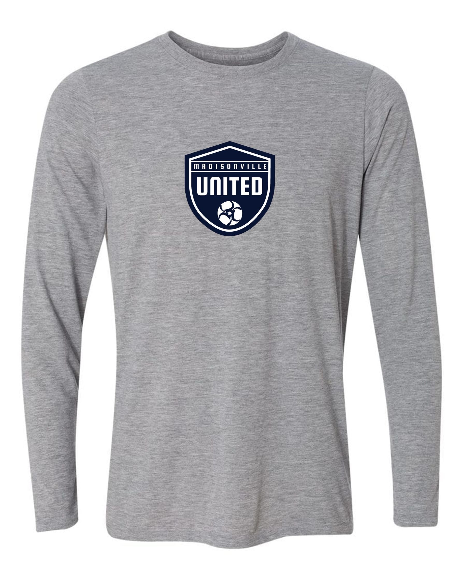 Madisonville United Long-Sleeve T-Shirt Madisonville United Spiritwear Womens Medium Navy - Third Coast Soccer