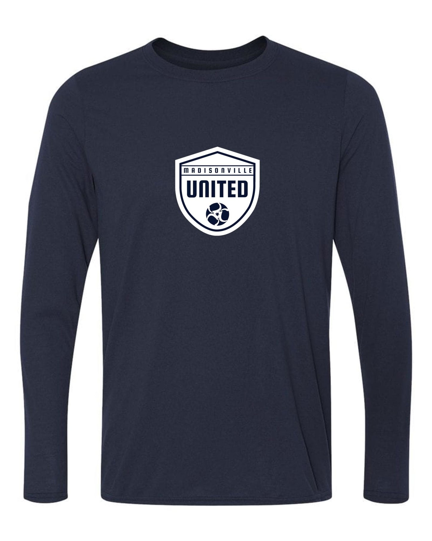 Madisonville United Long-Sleeve T-Shirt Madisonville United Spiritwear Womens Small Navy - Third Coast Soccer