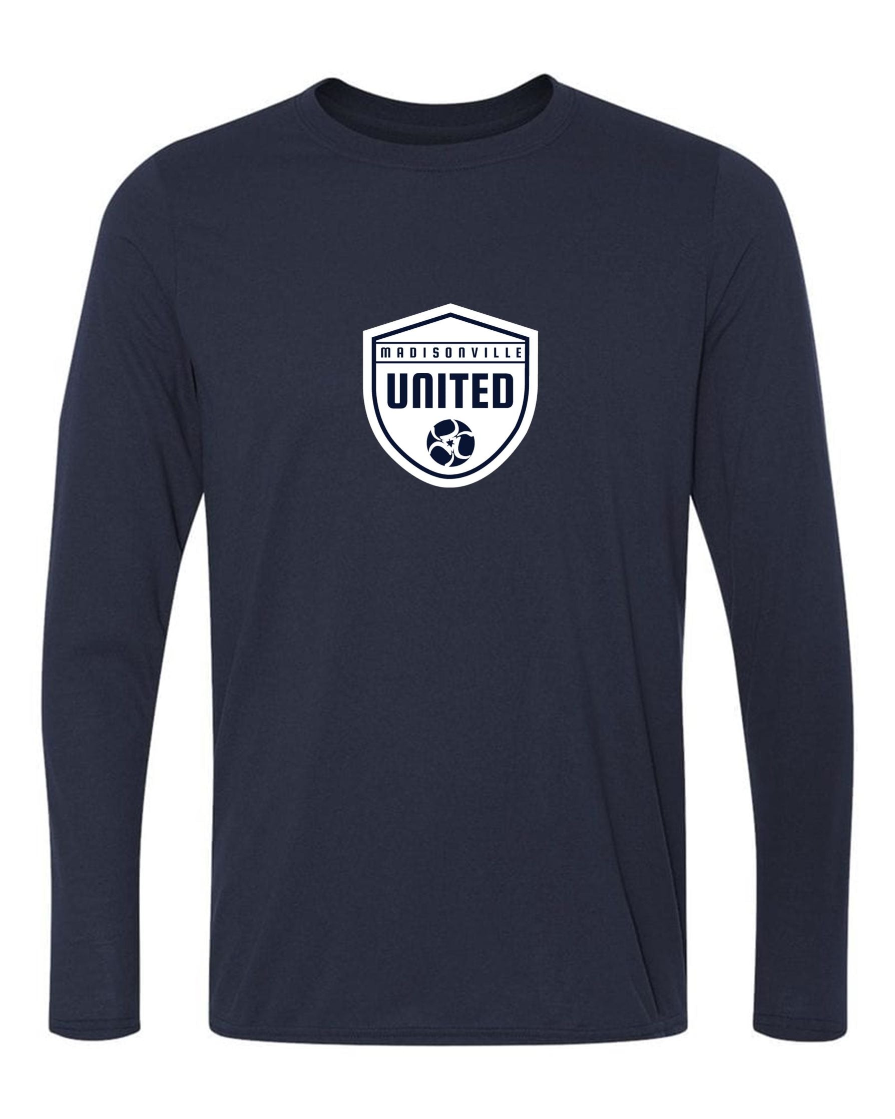 Madisonville United Long-Sleeve T-Shirt Madisonville United Spiritwear Womens Small Navy - Third Coast Soccer