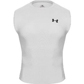 Under Armour Boy's Heatgear Compression Sleeveless Top Training Wear Small Navy - Third Coast Soccer