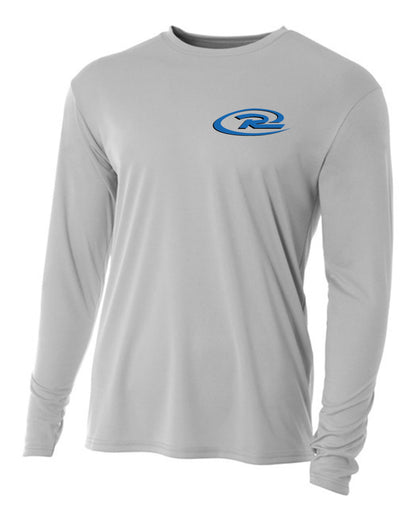 A4 Cajun Rush Alexandria LS Practice Tee Cajun Soccer Club Silver Womens Large - Third Coast Soccer