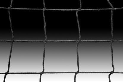 KWIKGOAL Soccer Net - 8H x 24W x 3D x 8 1/2B, 120mm mesh, Solid Braid Knotless Nets Black - Third Coast Soccer