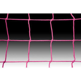 KWIKGOAL Soccer Net - 8H x 24W x 3D x 8 1/2B, 120mm mesh, Solid Braid Knotless Nets Pink - Third Coast Soccer