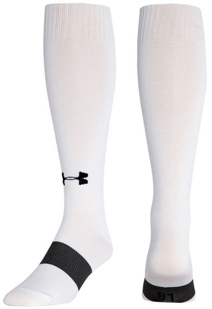 Under Armour Soccer OTC Sock Socks White Medium (8-10, 9-11, Etc.) - Third Coast Soccer