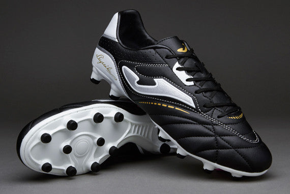 Joma Aguila FG - Black/White Mens Firm Ground Black/White 7.5 - Third Coast Soccer