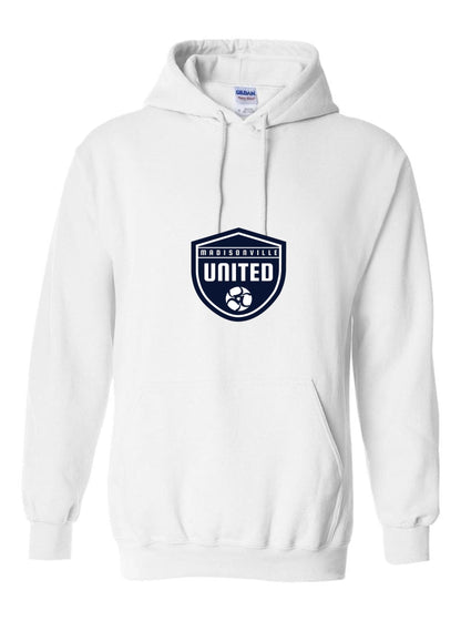 Madidsonville United Hoody - Black, Grey, Navy or White Madisonville United Spiritwear Youth Large White - Third Coast Soccer
