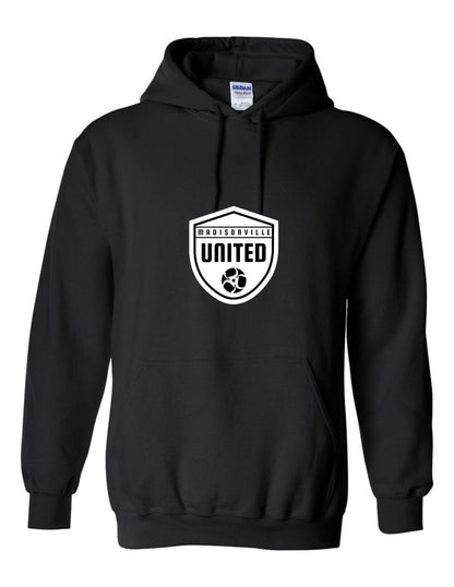 Madidsonville United Hoody - Black, Grey, Navy or White Madisonville United Spiritwear Youth Extra Large Black - Third Coast Soccer