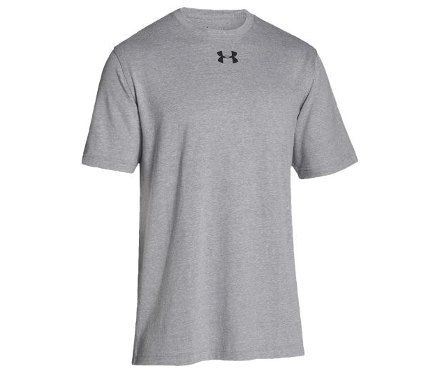 Under Armour Stadium Tee - Steel/Black Training Wear Steel Grey Mens Small - Third Coast Soccer