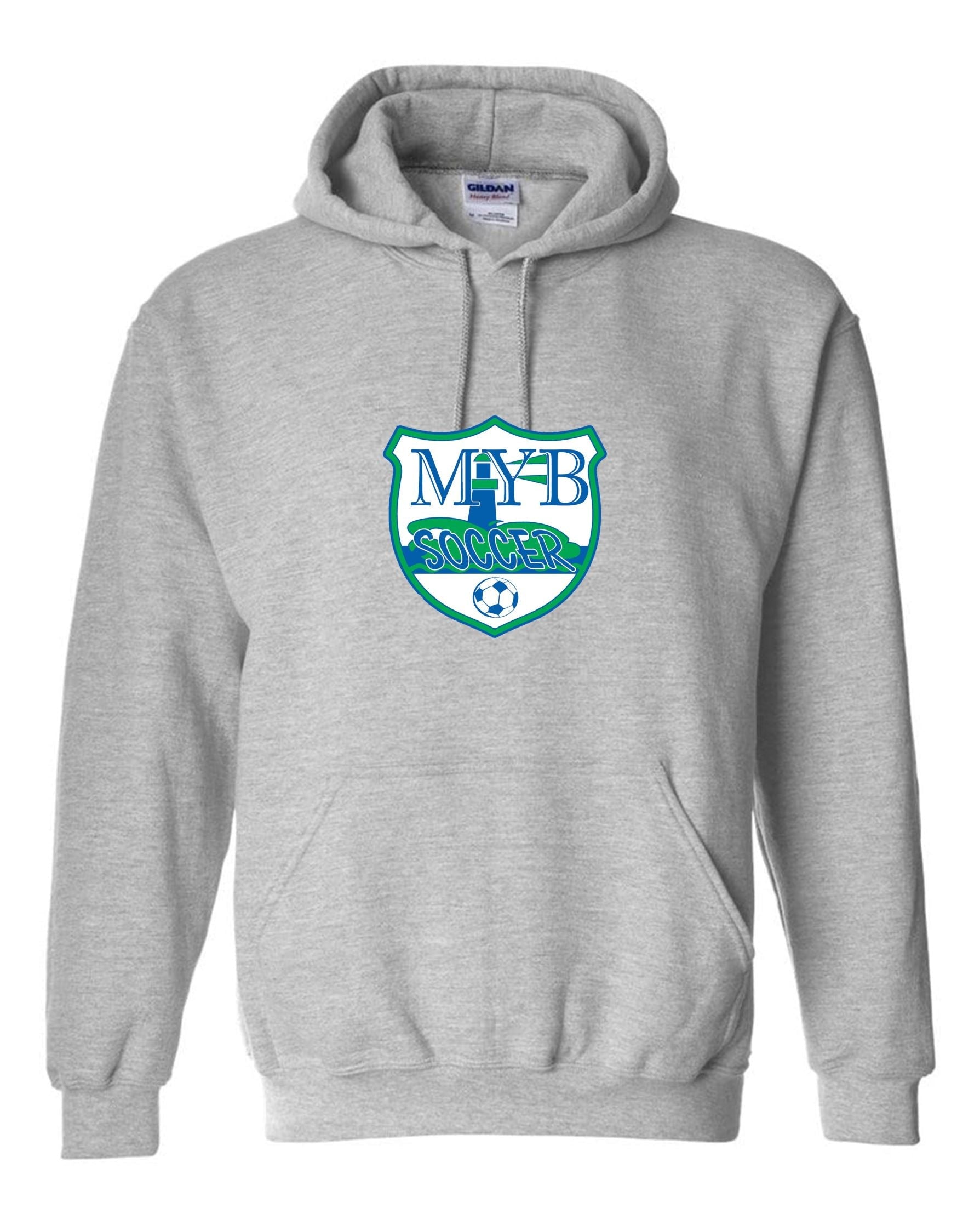 MYB Hooded Sweatshirt - Grey or Royal MYB Spiritwear Youth Large Royal - Third Coast Soccer