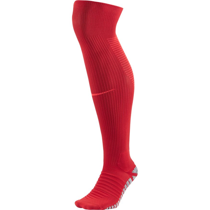 Nike Grip Strike Cushioned Over-The-Calf Socks Socks University Red/Bright Crimson Large (10-12) - Third Coast Soccer