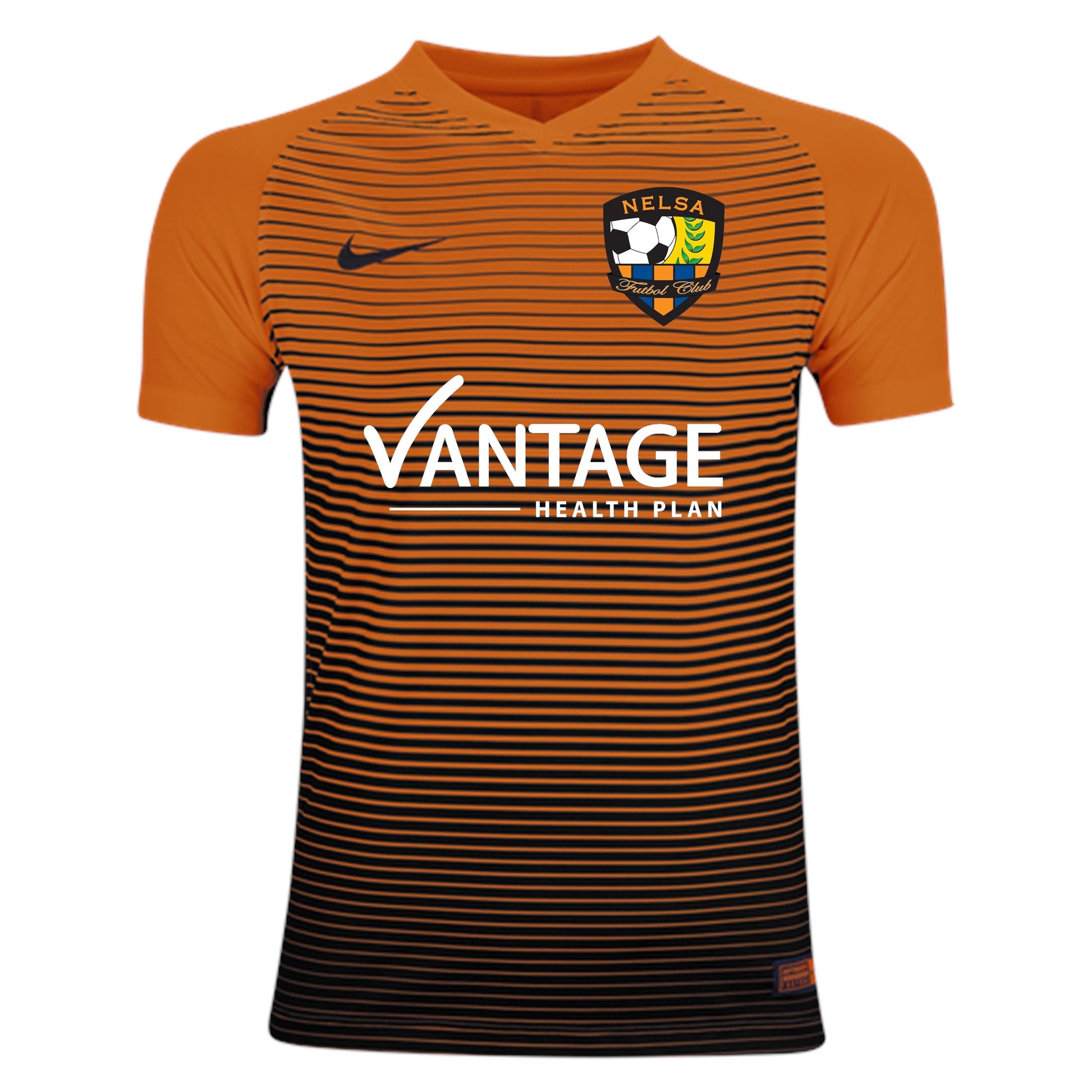 Nike NELSA Youth Precision IV Jersey NELSA Team Orange/Black Youth Extra Large - Third Coast Soccer