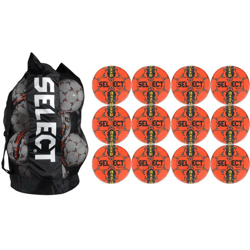 SELECT BALL PACK W/ BAG Balls Brilliant Rep Orange Size 5 - Third Coast Soccer
