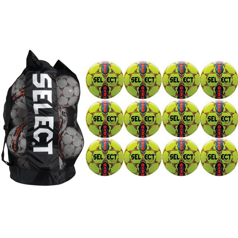 SELECT BALL PACK W/ BAG Balls Brilliant Rep Yellow Size 5 - Third Coast Soccer