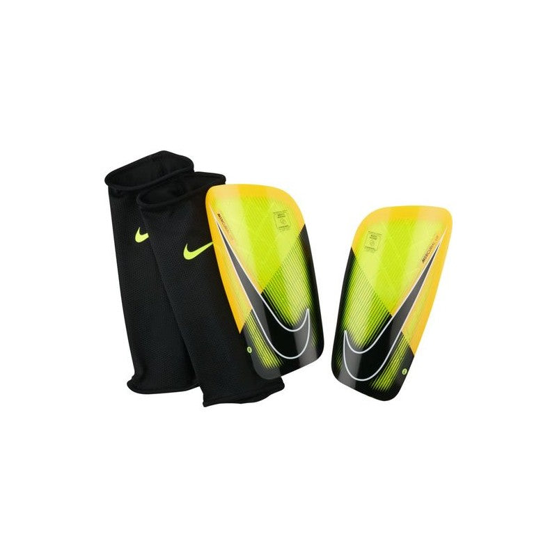 Nike Mercurial Lite Guard Adult Shinguards White/Black/White Large - Third Coast Soccer