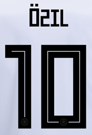 ***GERMANY WC 2018 NAME & NUMBER Replica Hero Printing Home Ozil 10 - Third Coast Soccer