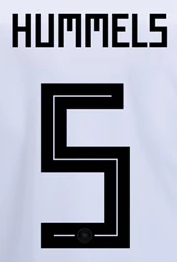 ***GERMANY WC 2018 NAME & NUMBER Replica Hero Printing Home Hummels 5 - Third Coast Soccer