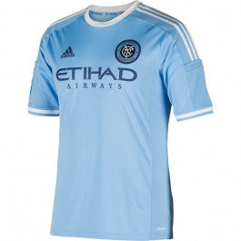 adidas New York City FC Home Jersey 2015 Club Replica Mens Large Light Blue - Third Coast Soccer