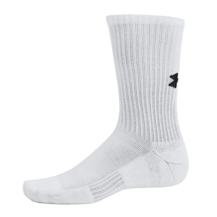 Under Armour Training Cotton Crew Socks (3-Pack) Socks - Third Coast Soccer