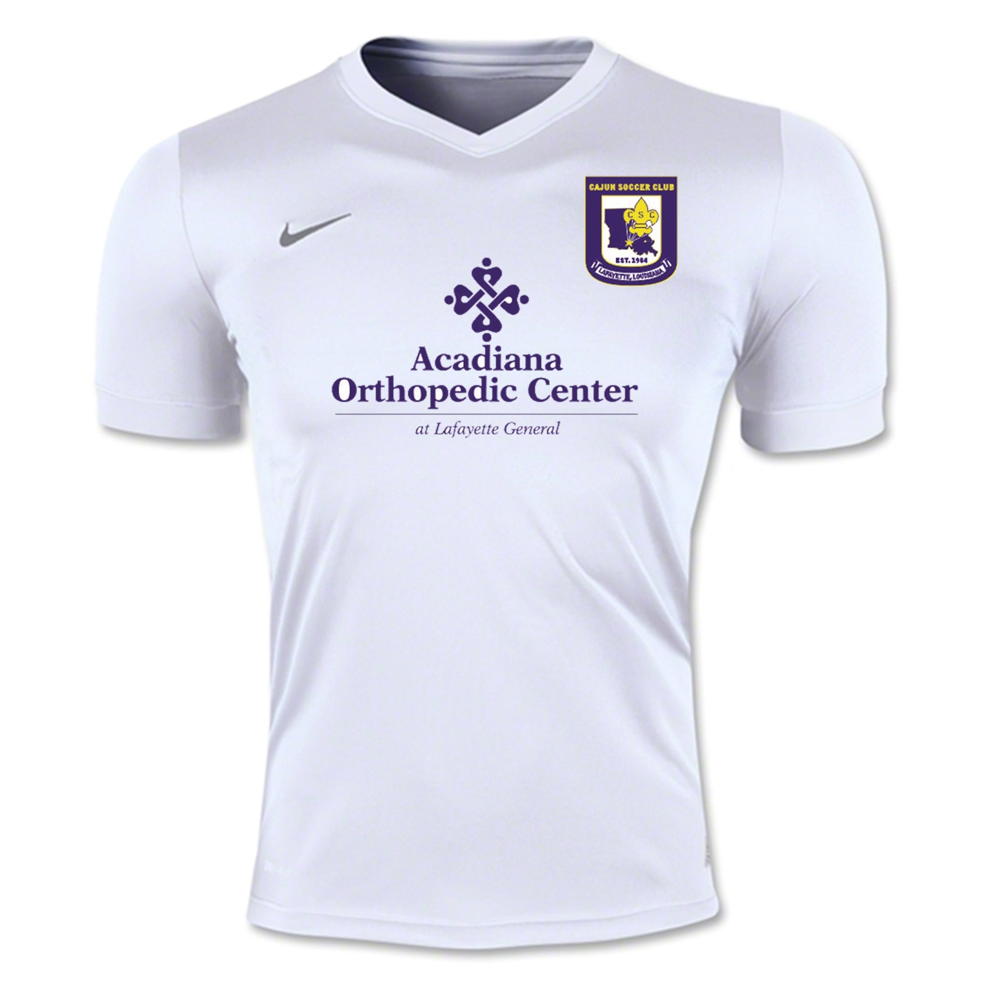 Nike CSC Youth Striker IV Jersey Cajun Soccer Club White Youth Extra Large - Third Coast Soccer