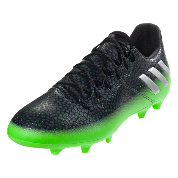 adidas Messi 16.3 FG - Dark Grey/Solar Green Mens Firm Ground Dkgrey/Silvmt/Sgreen Mens 11 - Third Coast Soccer