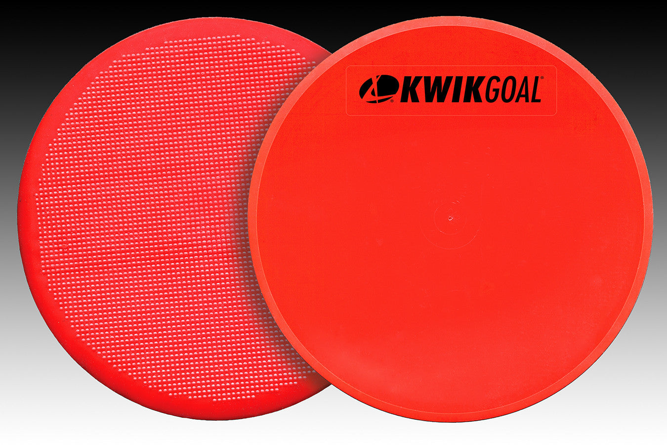 KwikGoal Flat Round Markers (Pack of 10) Coaching Accessories Red  - Third Coast Soccer