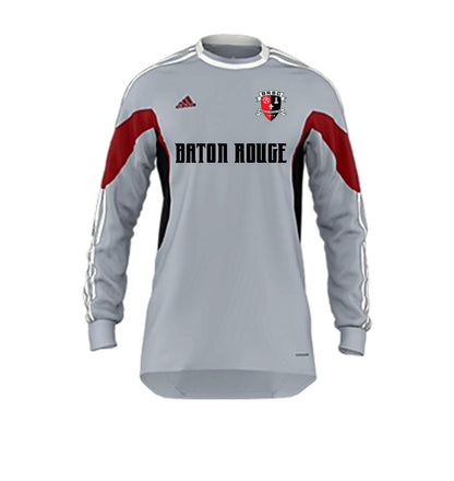 adidas BRSC Long Sleeve Goalkeeper Jersey BRSC 2014-2016 Grey/Red/Black Small - Third Coast Soccer