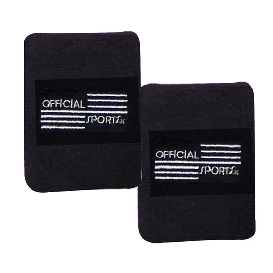 Official Sports Black Wristband - Set of 2 Referee Accessories   - Third Coast Soccer