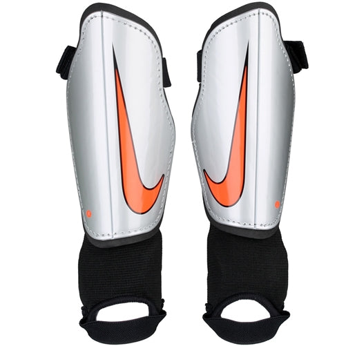 Nike Youth Charge 2.0 Shinguard Youth Shinguards Dark Grey/Black/Hyper Orange Small - Third Coast Soccer