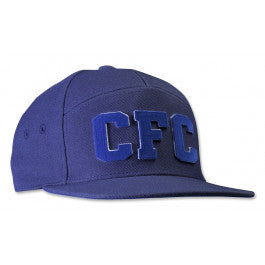 adidas Chelsea Fitted Cap - Chelsea Blue/White/Clear Grey Hats   - Third Coast Soccer