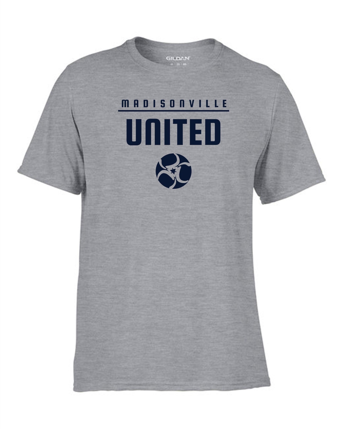 Madisonville United Short-Sleeve T-Shirt Madisonville United Spiritwear Mens Large Sport Grey - Third Coast Soccer