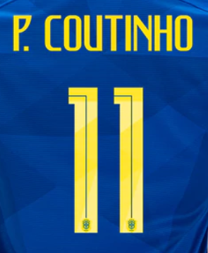 Brasil 2018 Player Kit Replica Hero Printing Home P Coutinho - Third Coast Soccer