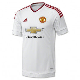 adidas Manchester United Away Jersey 15/16 Club Replica Medium White/Real Red/Black - Third Coast Soccer