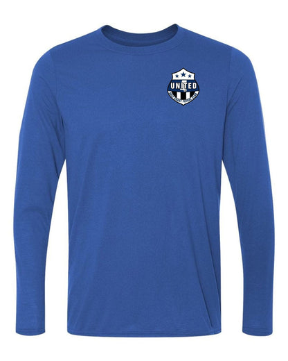 Gulf Coast United LS T-shirt - Royal or Sport Grey Gulf Coast United Spiritwear Royal Womens Small - Third Coast Soccer
