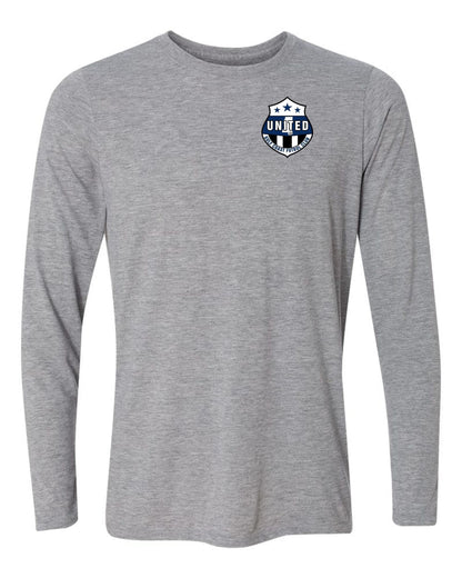 Gulf Coast United LS T-shirt - Royal or Sport Grey Gulf Coast United Spiritwear Sport Grey Mens Large - Third Coast Soccer