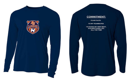 A4 ACS LS Training Jersey Jerseys Mens Small Navy - Third Coast Soccer