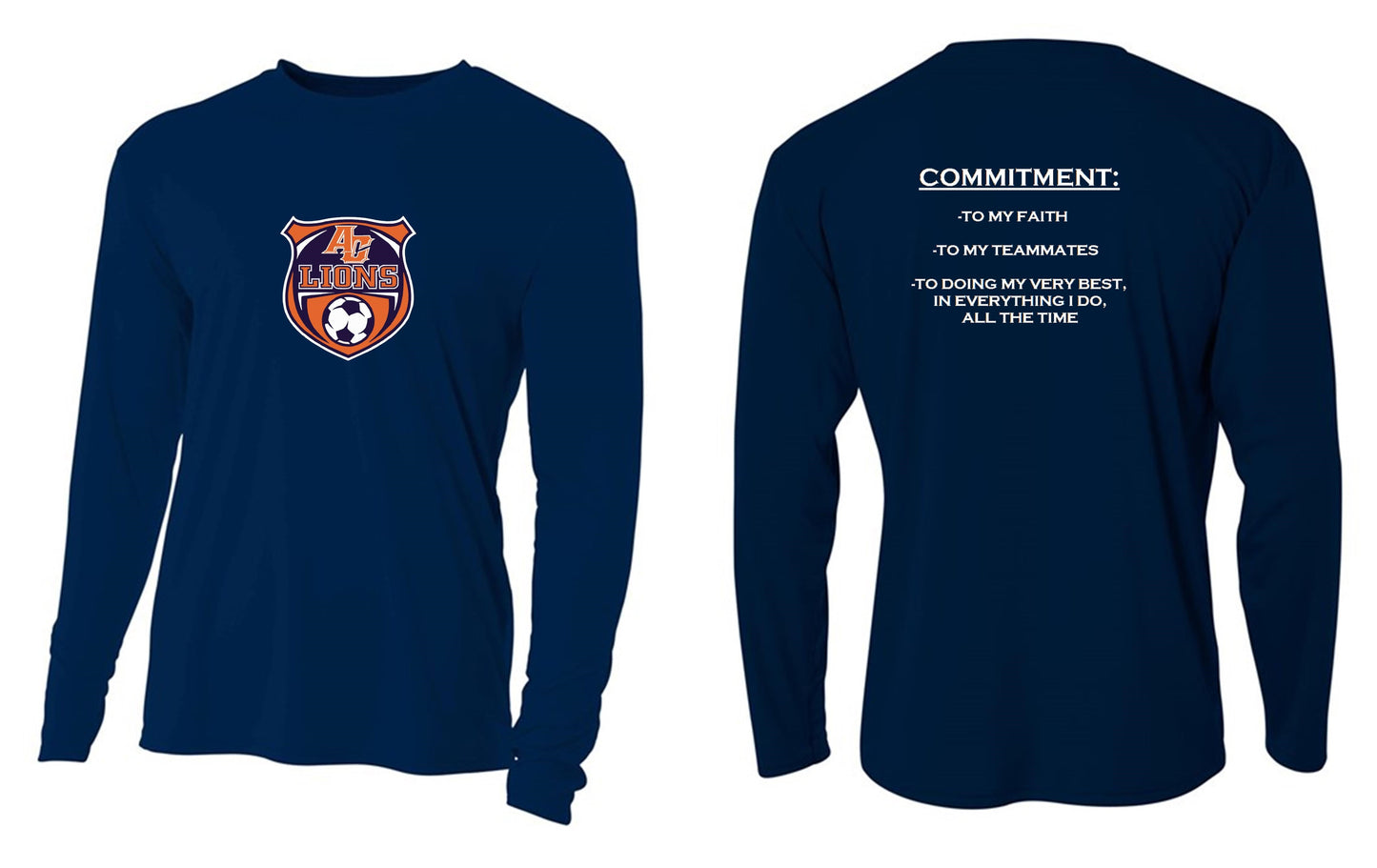 A4 ACS LS Training Jersey Jerseys Mens Extra Large Navy - Third Coast Soccer