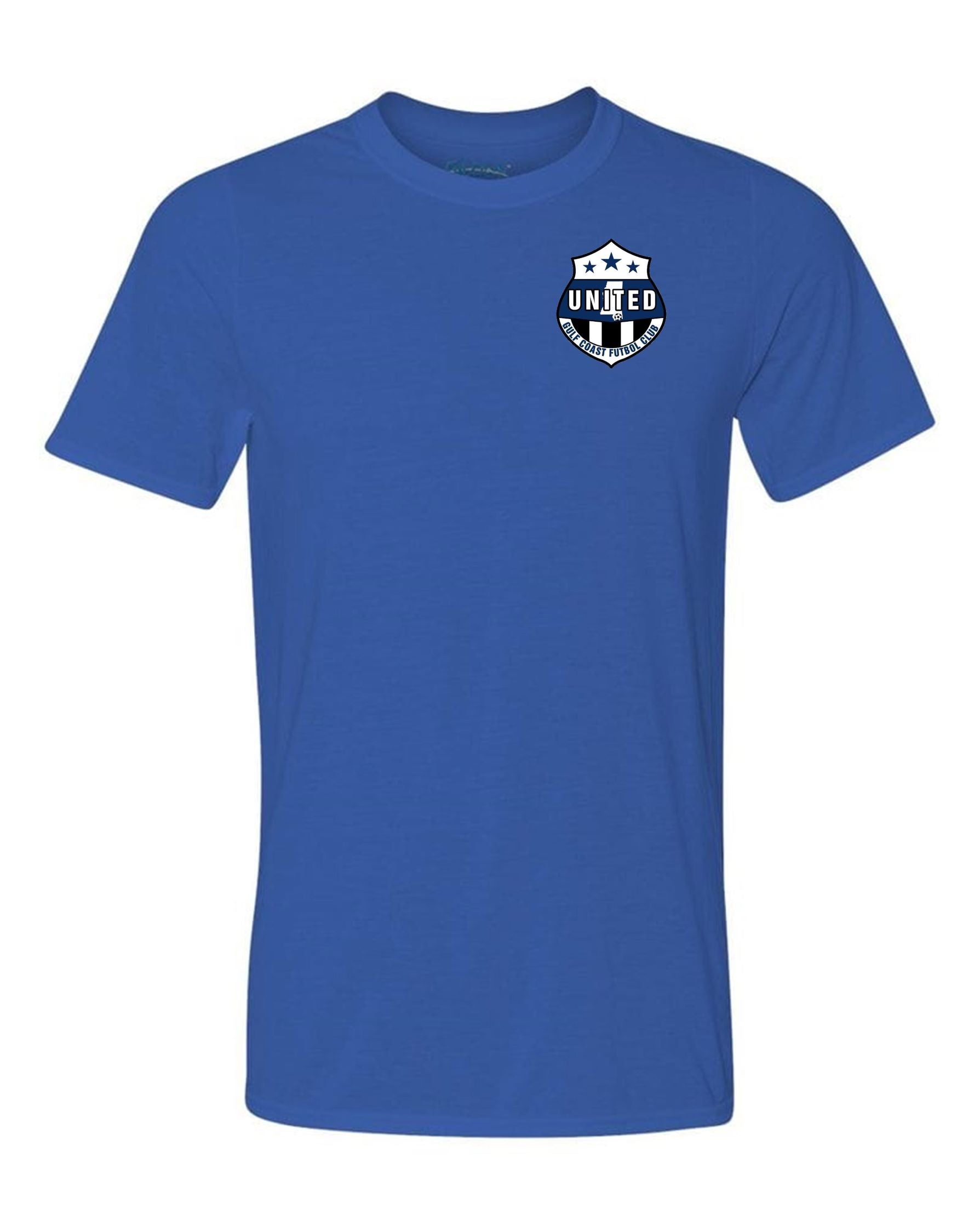 Gulf Coast United SS T-Shirt - Grey or Royal Gulf Coast United Spiritwear Royal Youth Large - Third Coast Soccer