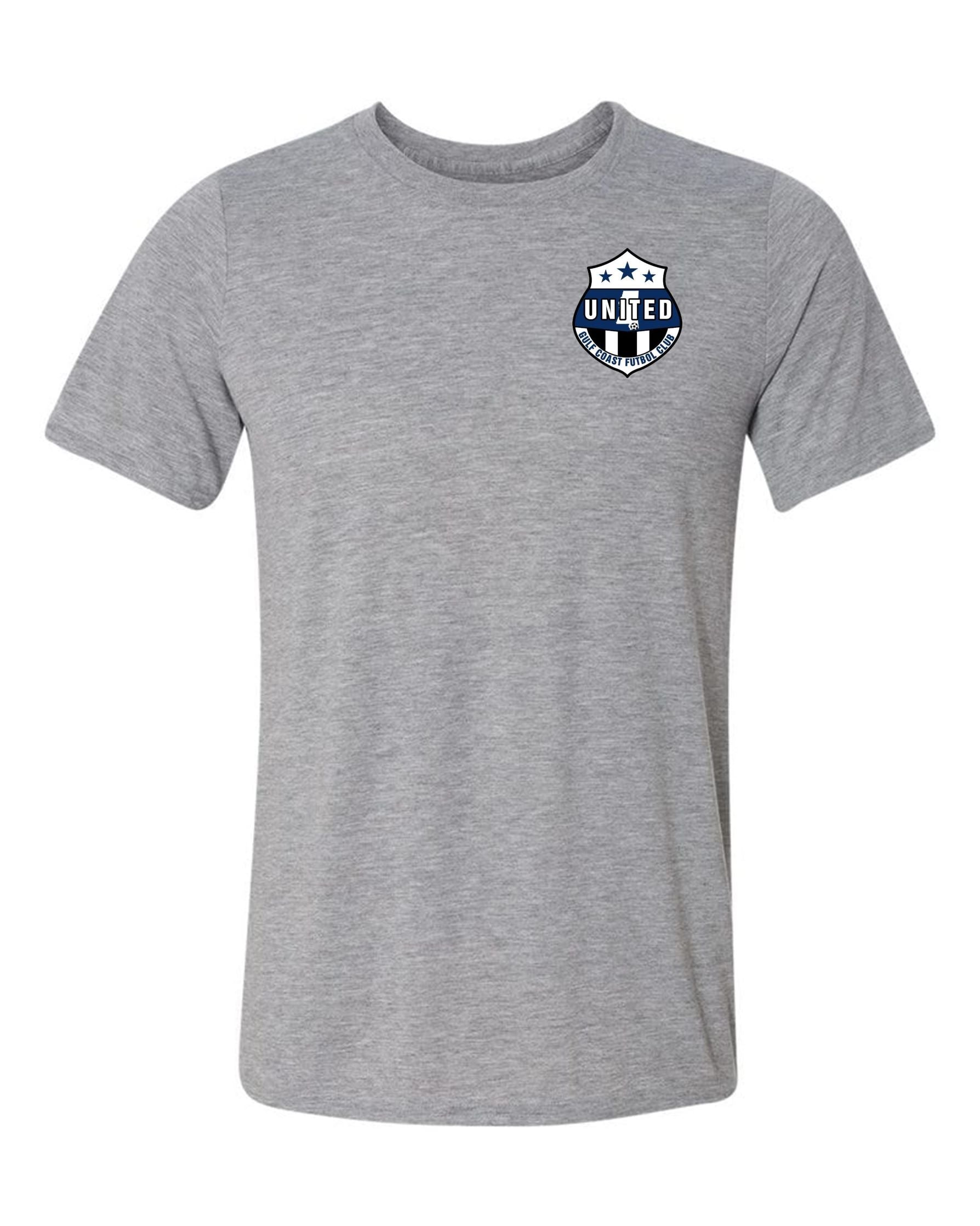 Gulf Coast United SS T-Shirt - Grey or Royal Gulf Coast United Spiritwear Sport Grey Mens Large - Third Coast Soccer