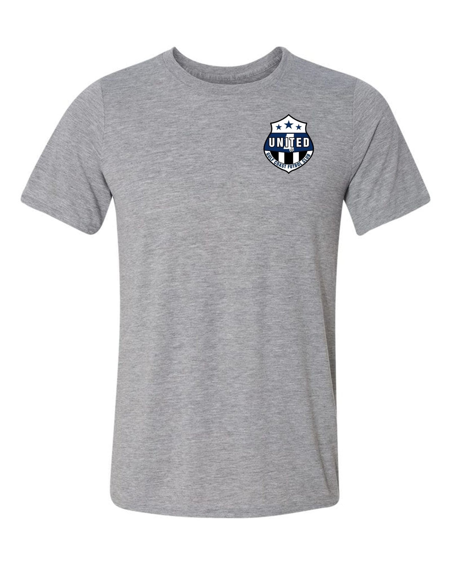 Gulf Coast United SS T-Shirt - Grey or Royal Gulf Coast United Spiritwear Sport Grey Womens Large - Third Coast Soccer