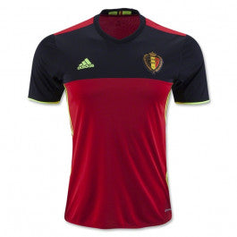 adidas Belgium Euro 2016 Home Jersey International Replica Xx-Large Scarlet/Black/Solaryellow - Third Coast Soccer