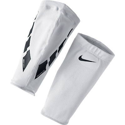 Nike Guard Lock Elite Sleeve Shinguard Accessories White X-Large - Third Coast Soccer