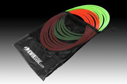 KWIKGOAL Deluxe Speed Rings Hi-Vis Coaching Accessories Pack Of 12  - Third Coast Soccer