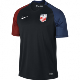 Nike Usmnt 2016 Away Stadium Jersey International Replica Black/Game Royal/Challenge Red Mens Large - Third Coast Soccer