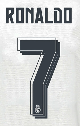 Real Madrid 15/16 Ronaldo #7 Home Name Set Replica Hero Printing   - Third Coast Soccer