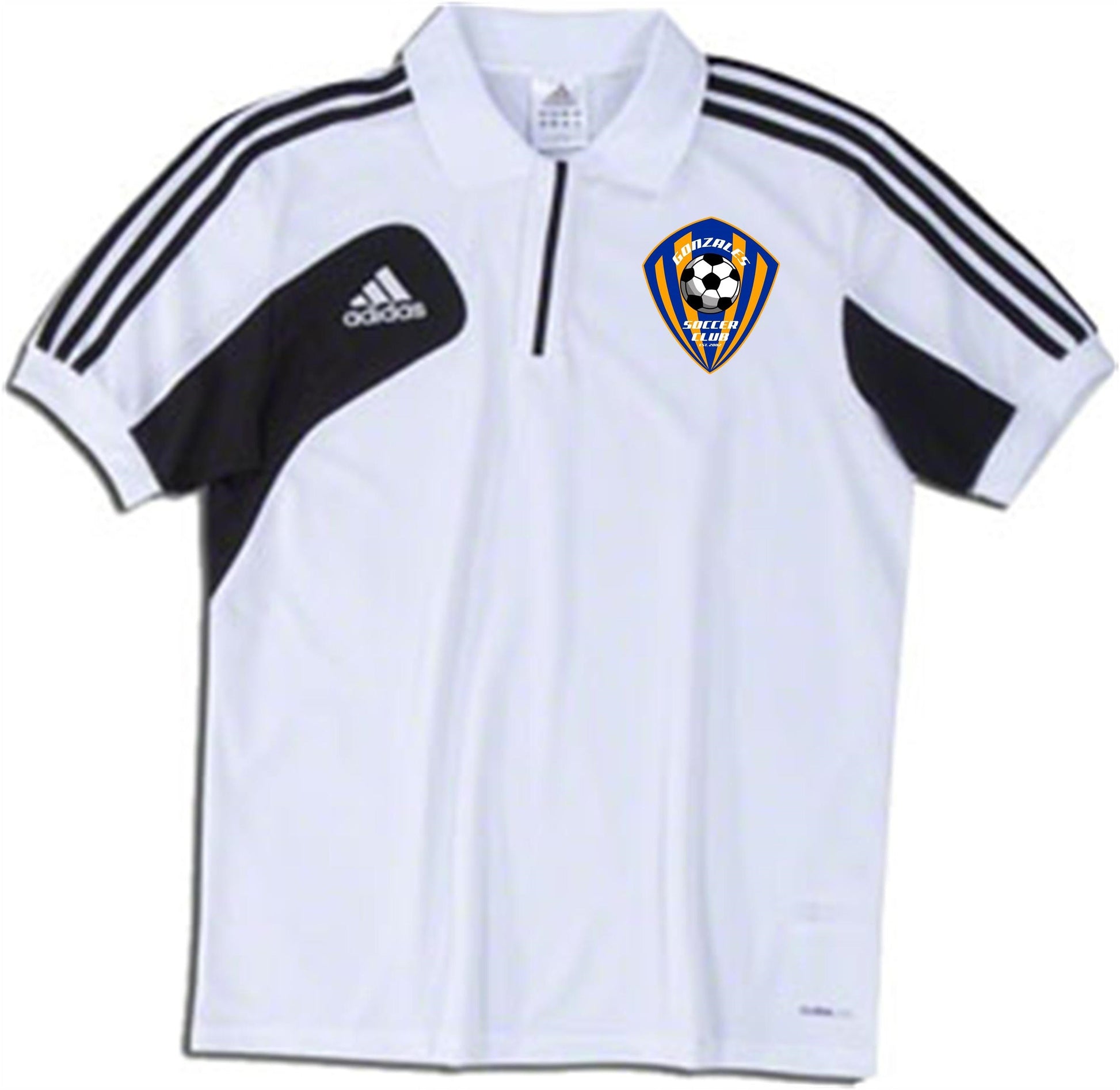 Gonzales Soccer Club adidas Condivo 12 Climalite Polo GSC Spirtwear Extra Extra Large White - Third Coast Soccer